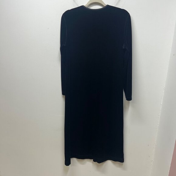 J. Jill Stretch Velvet Holiday Maxi Dress y2k medium petite - Picture 6 of 8